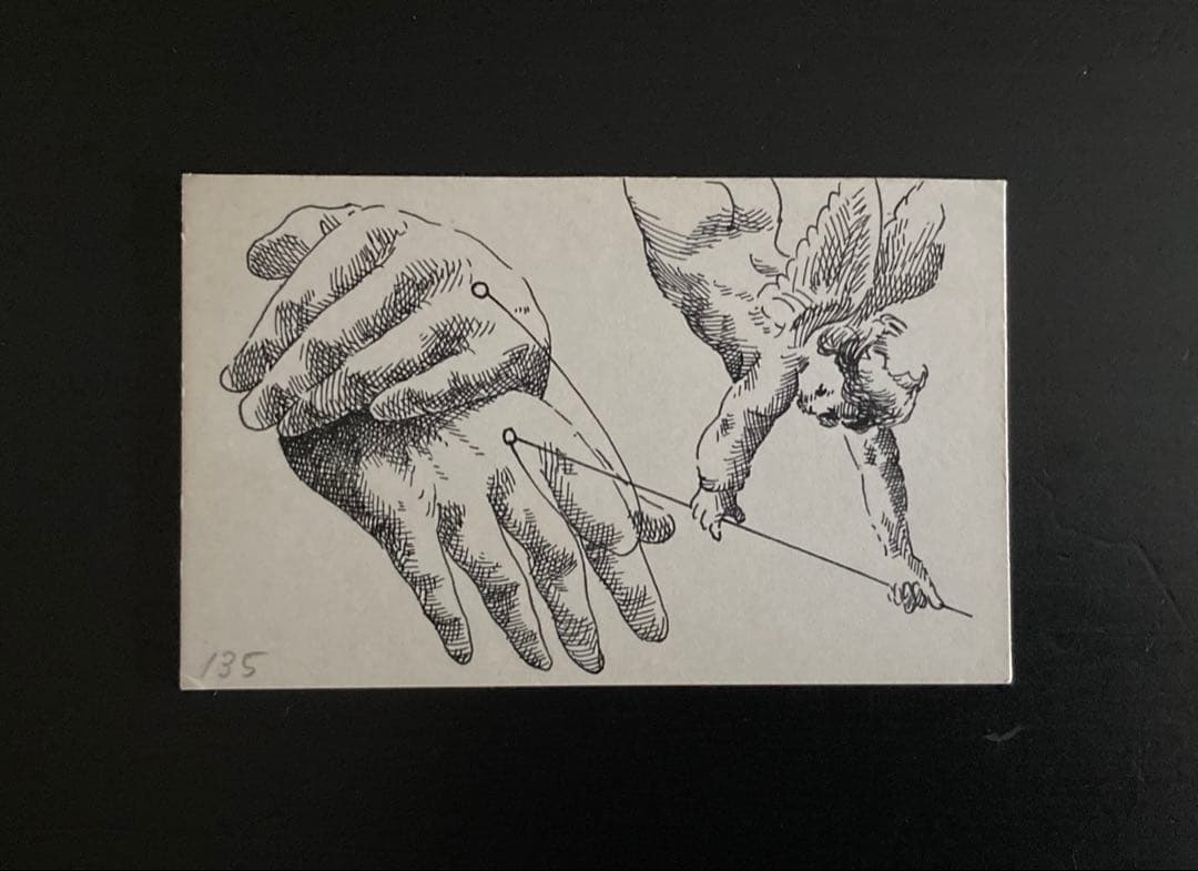 No.375《レア・希少・おすすめ》『建石修志　ペン画2枚』