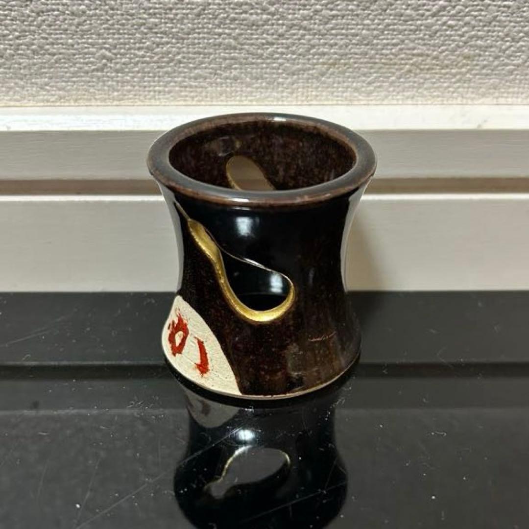 堀内宗完好　膳所瓢透蓋置　茶道具懐石茶箱即中斎七事式而妙斎棗水指茶碗茶杓香合惺斎