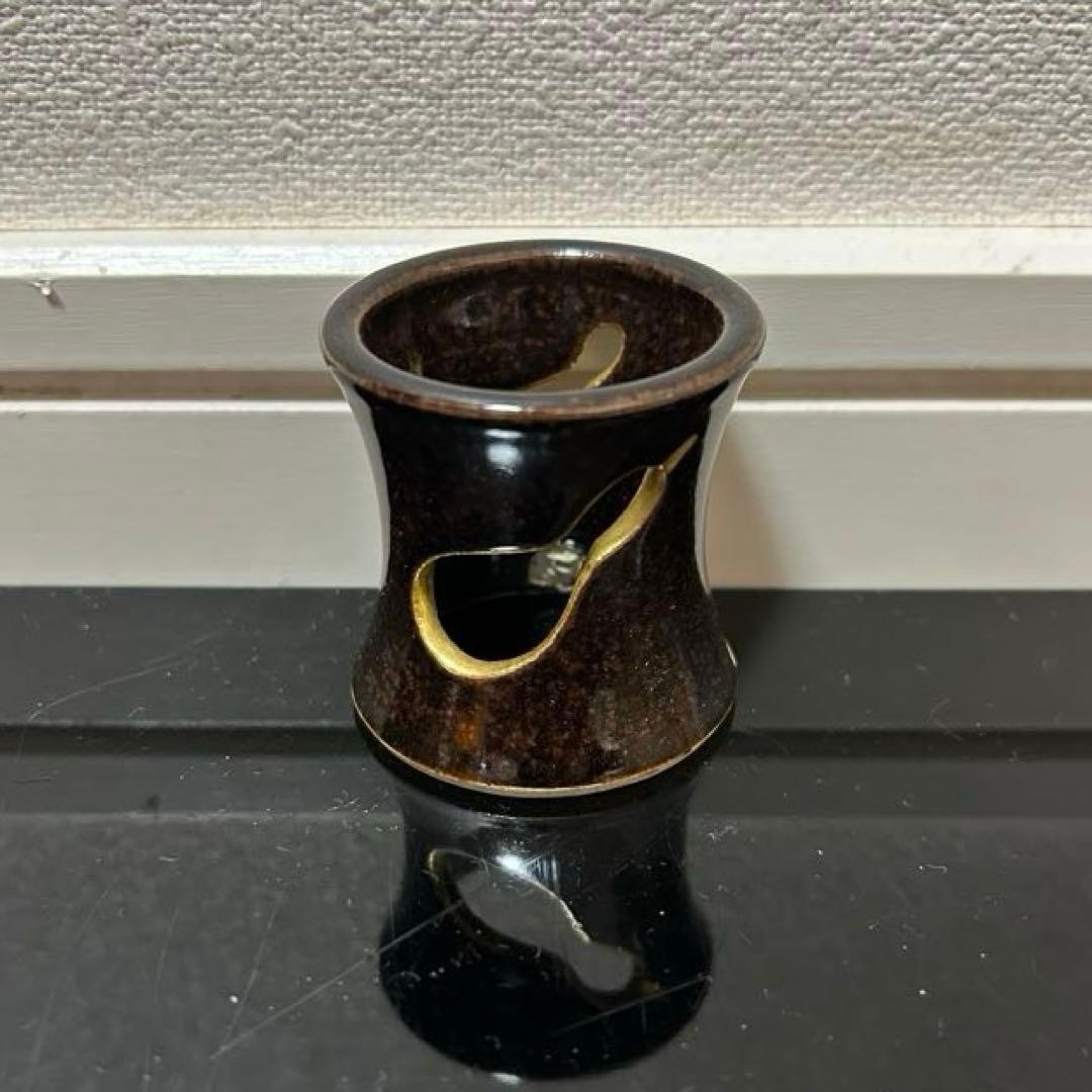 堀内宗完好　膳所瓢透蓋置　茶道具懐石茶箱即中斎七事式而妙斎棗水指茶碗茶杓香合惺斎