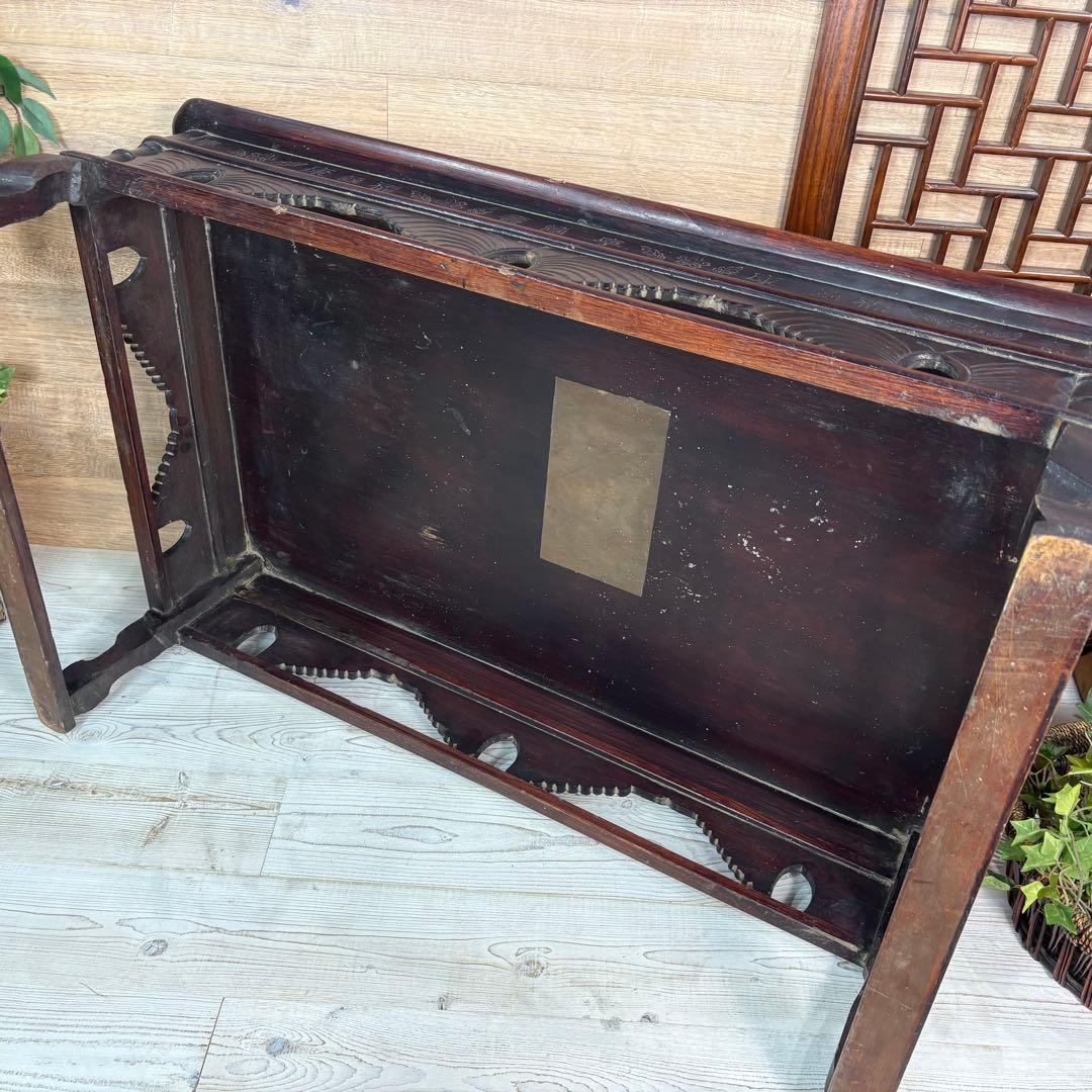 韓国年代物李朝家具木製特大お膳ソバンテーブル座卓アンティークビンテージ飾り台花台