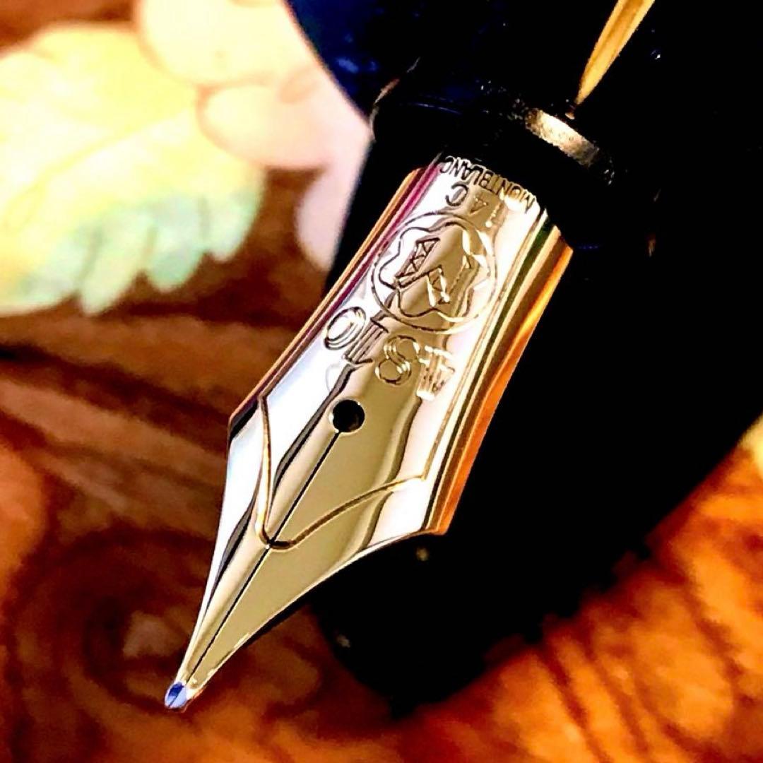 ☆極上の14C☆美しいモンブラン万年筆マイスターシュテック146(M)全金ペン