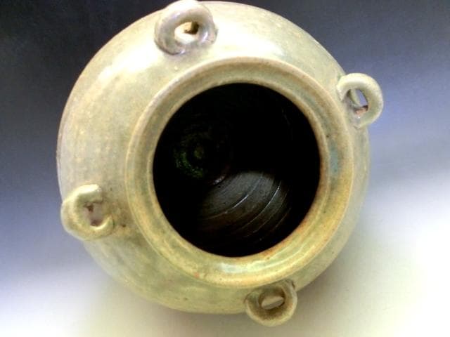 壷■古い耳付き船壷 丸壺 茶壷 古玩 古美術 時代物 骨董品■