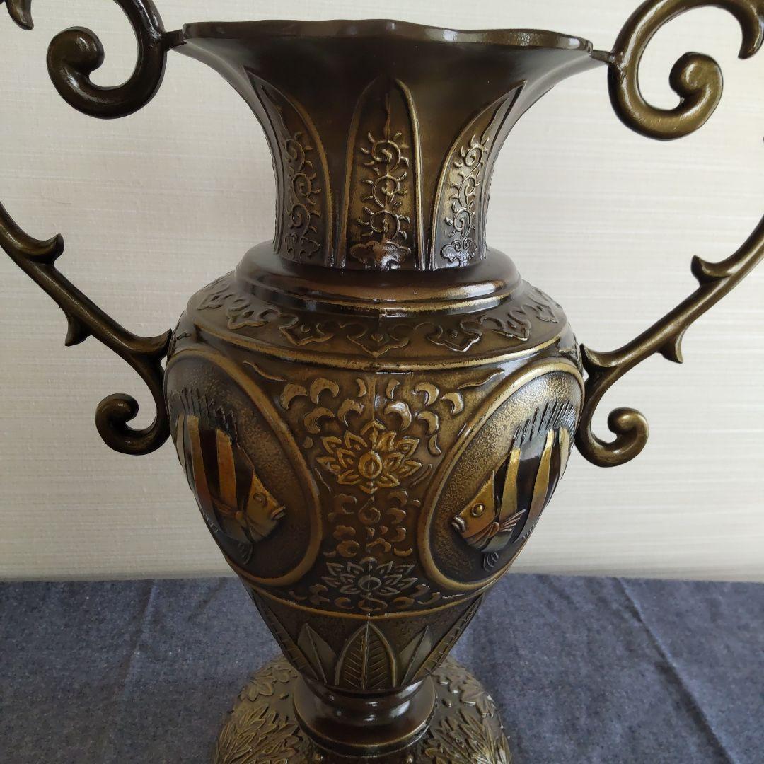 村田宏 伝統工芸品 花瓶 壺 置物 美術鋳物 骨董品