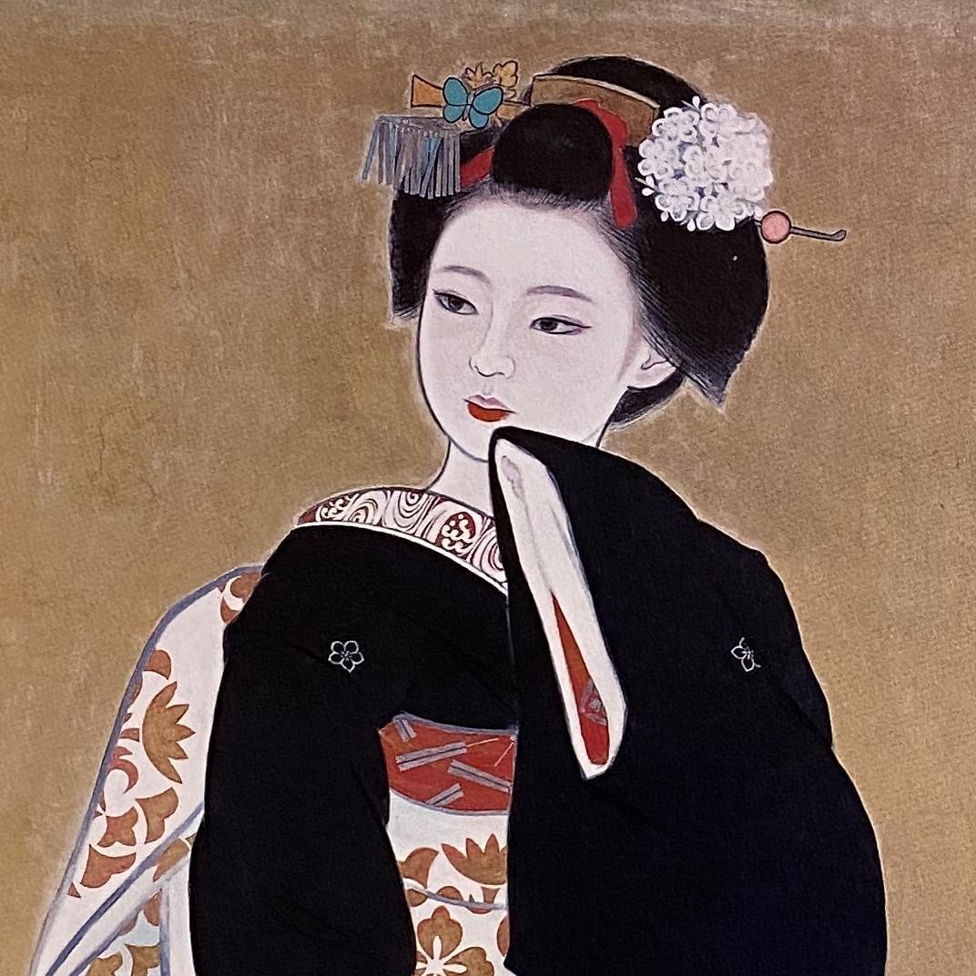 三輪良平、【舞う】、希少な額装用画集より、新品額装付、状態良好