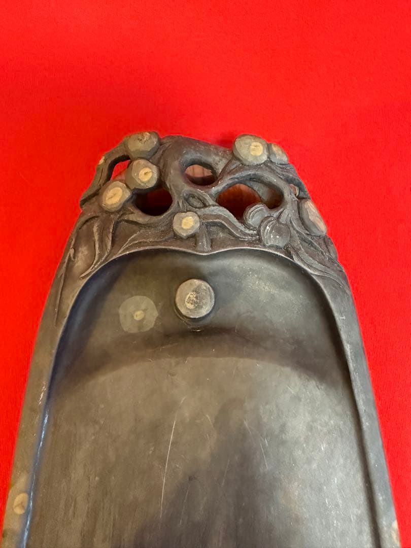 書道具 ★☆ 硯 古硯 端渓硯 すずり 中国美術 書道 端溪 雲龍紋硯 端溪硯