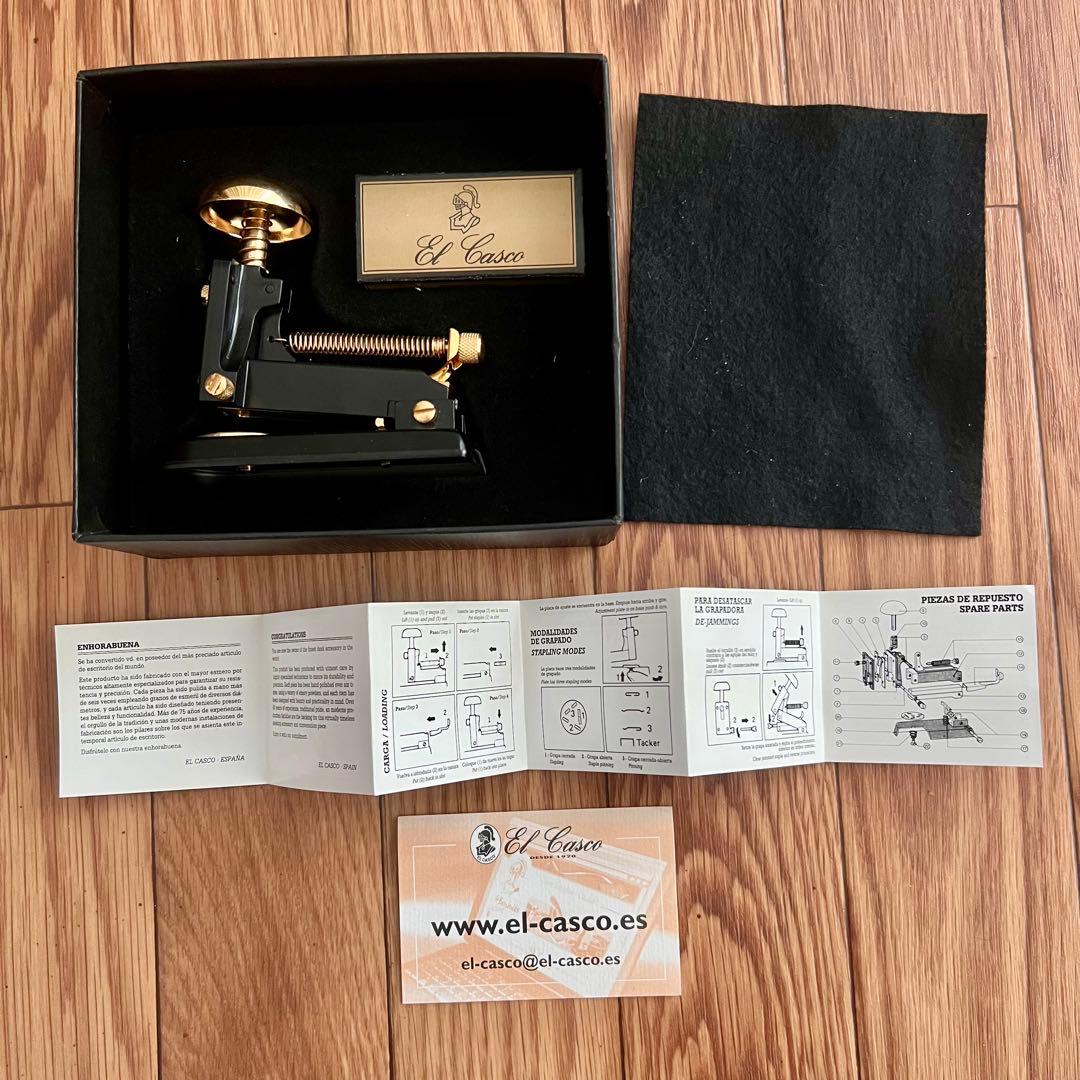 美品 スペイン製 エルカスコ 23KT ホッチキス ゴールド 18金 24金