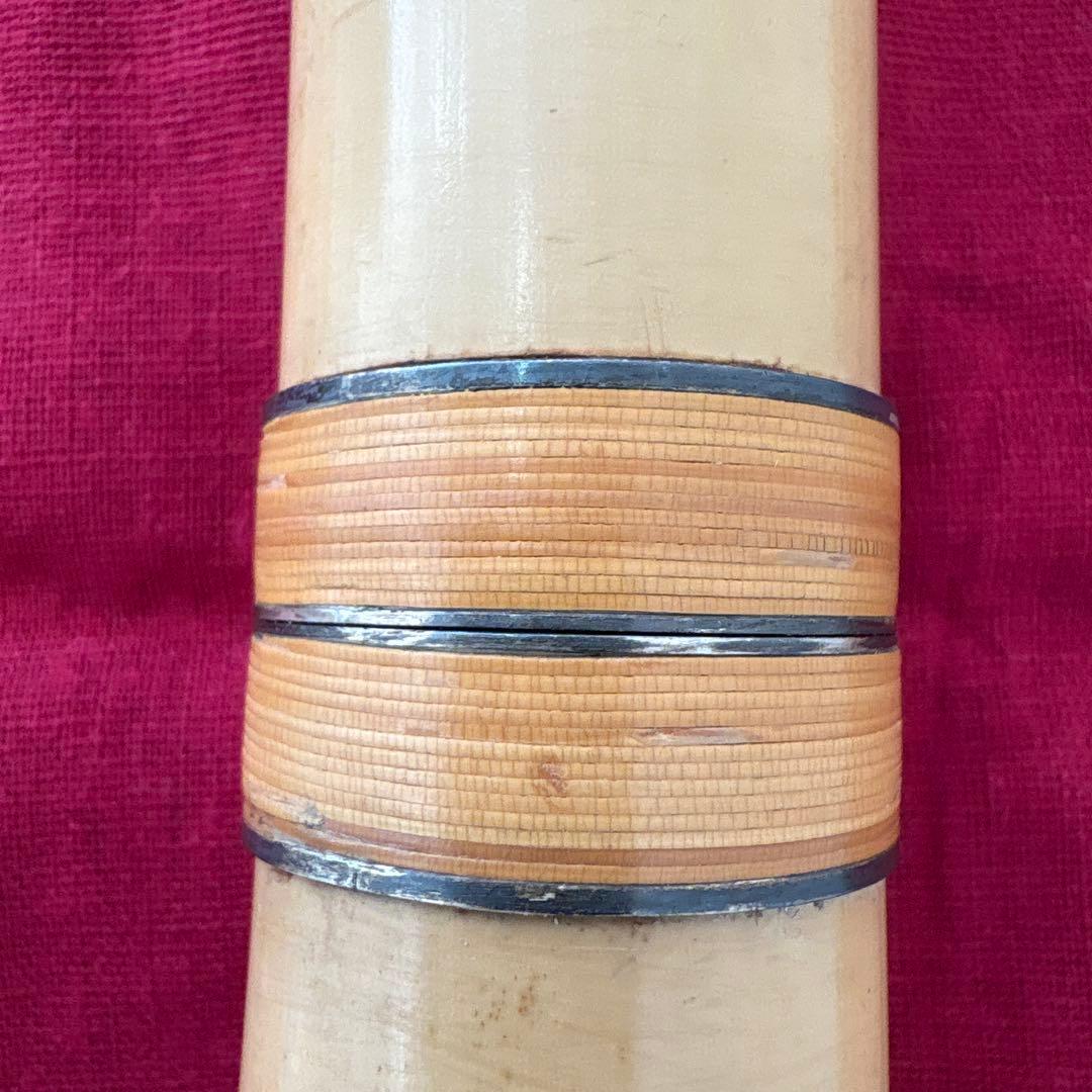 尺八　竹治　銀三線　竹製　琴古流　約39.5㎝