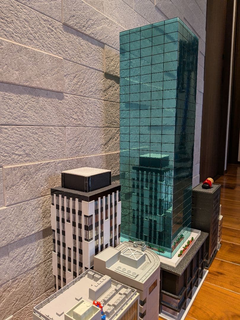 Nゲージ自作ストラクチャー　ミラーガラス風オフィスビル