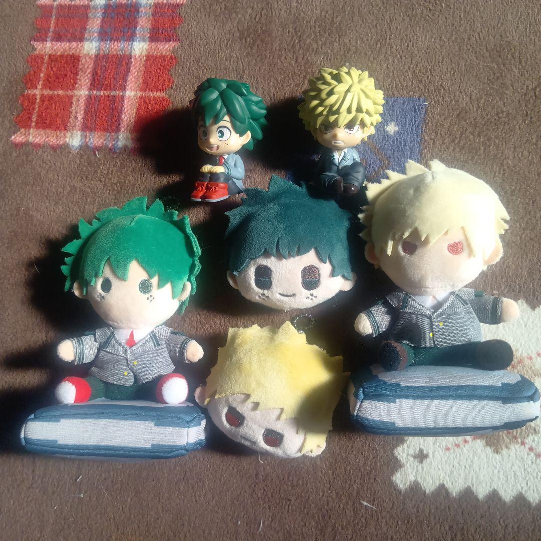 僕のヒーローアカデミア　緑谷　爆豪　エコバッグ付ぬいぐるみ　2点セット おまけ付