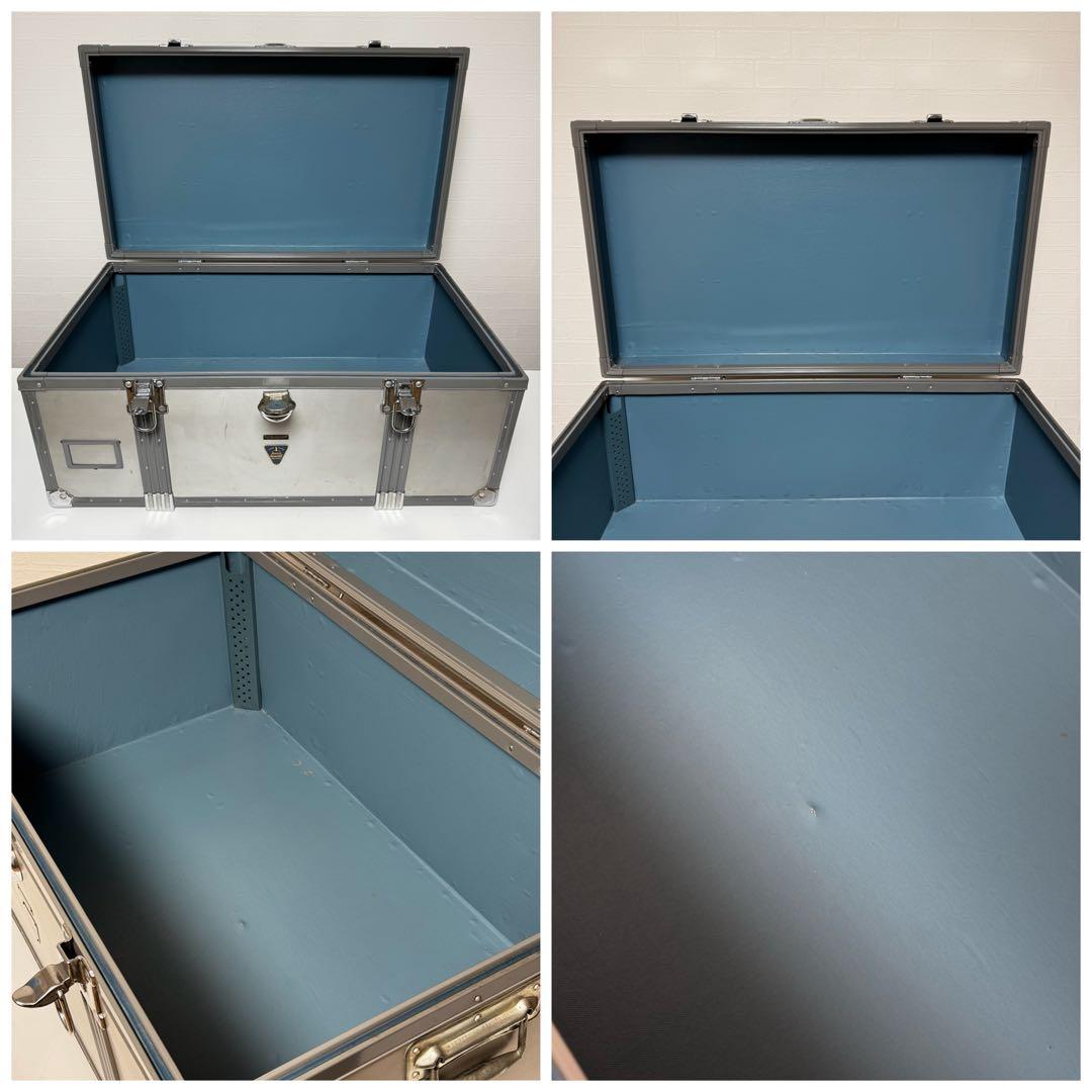 【貴重】三越 万国 アルミトランクケース コンテナボックス ボートトランク