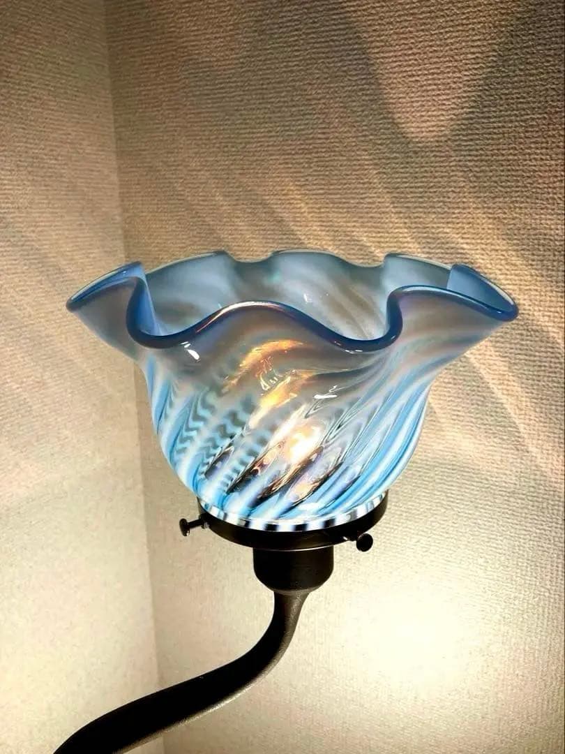 （専用）フェントン　大きなランプシェード　アンティーク　スタンドセット