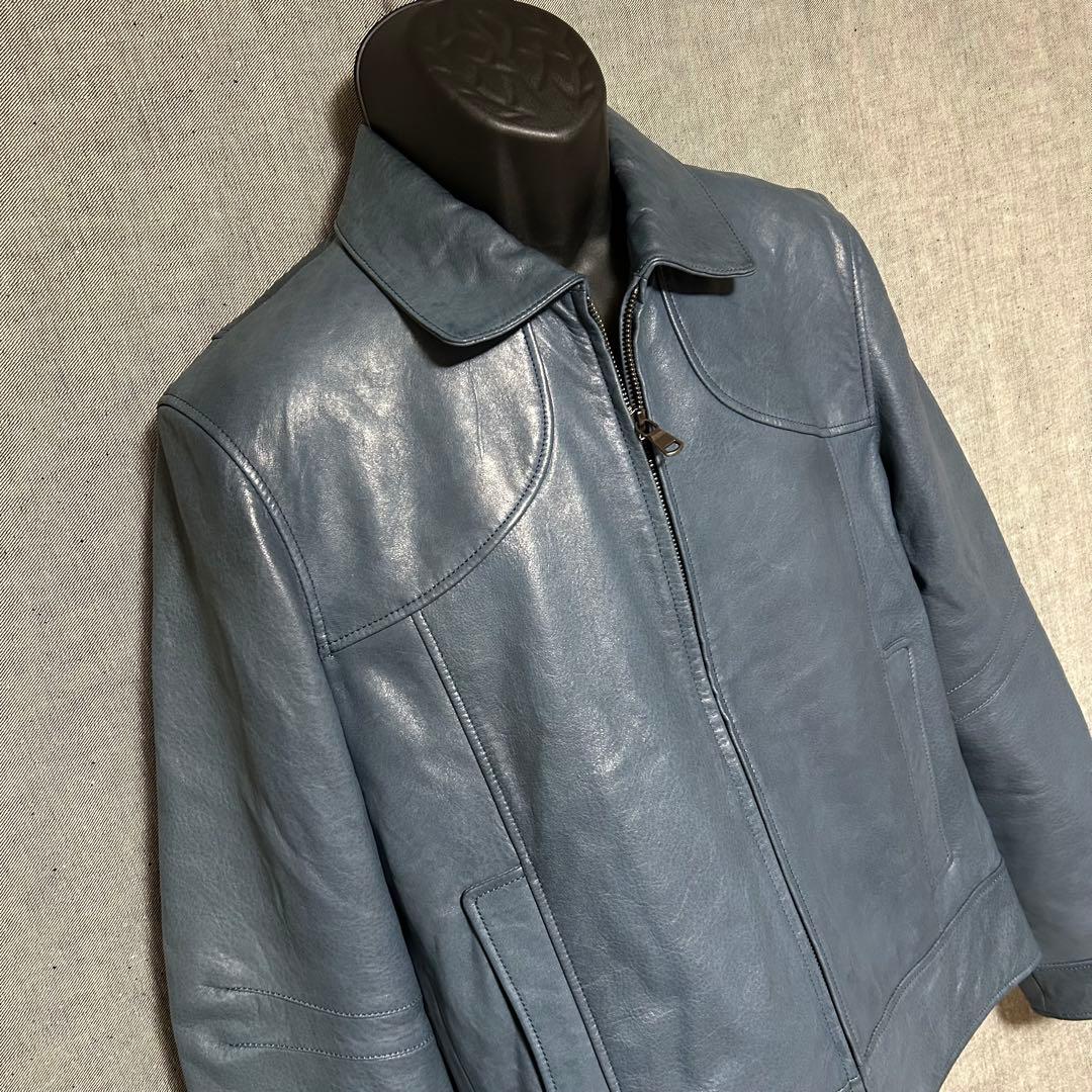 OLIVIERI オリヴィエリ　ラムレザージャケット　シングルレザージャケット