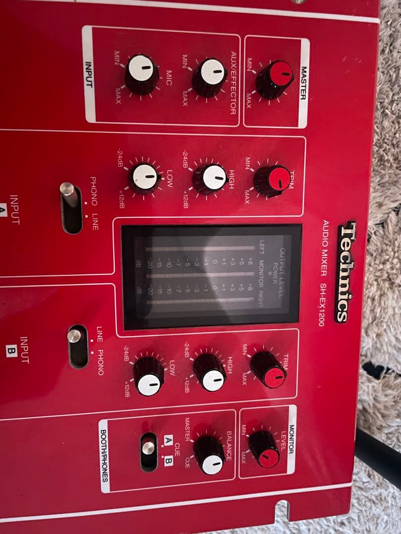 【限定カラー】Technics DJミキサー SH-EX1200 レッド DMC