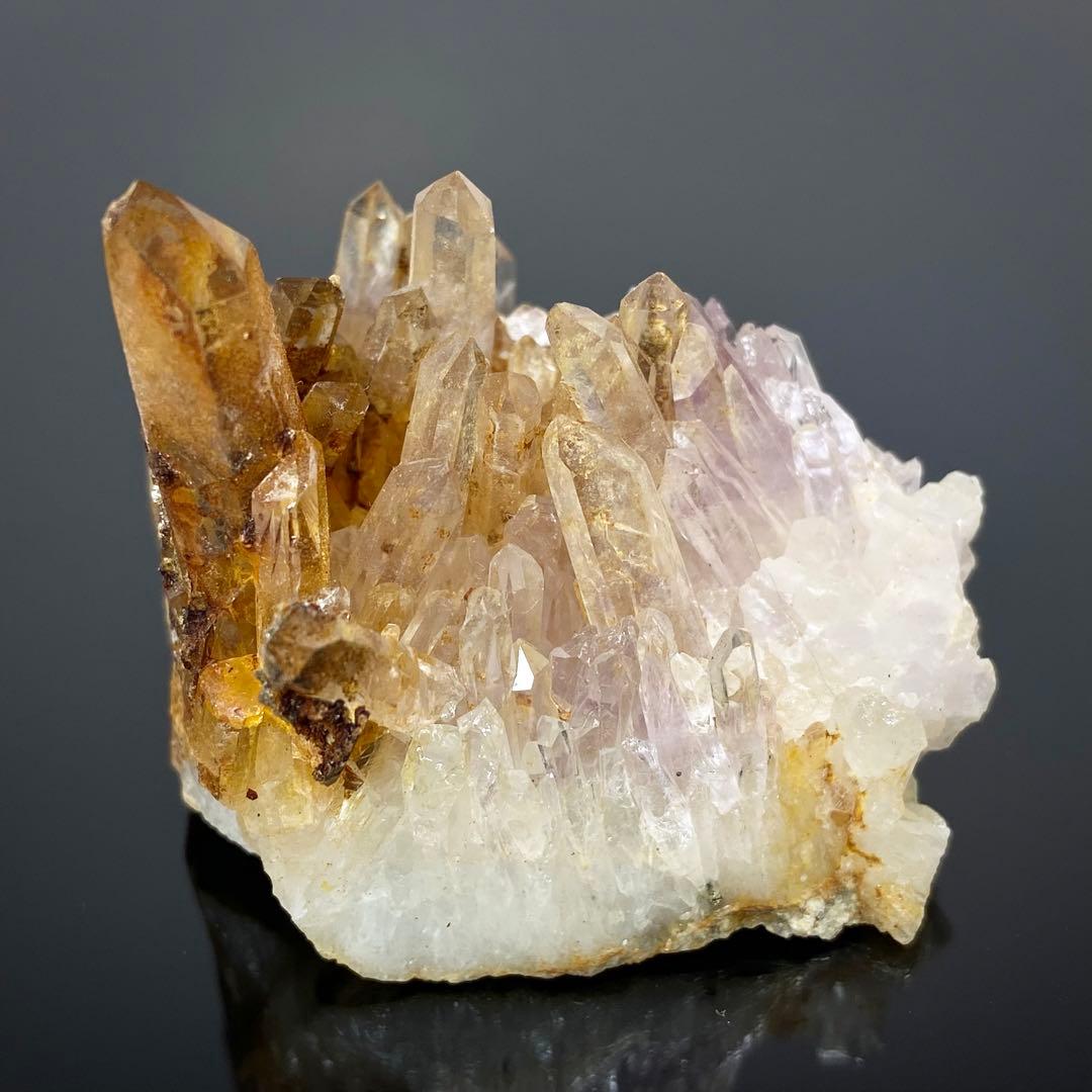 バイカラーアメシスト　リモナイト　鉱物標本　原石　天然石　ストーン　アメジスト