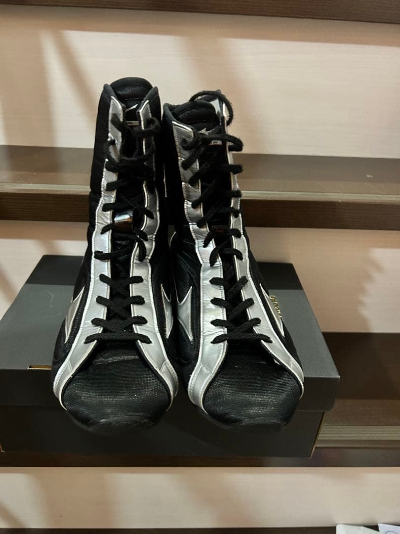 Mizuno ボクシングシューズ ブラック/シルバー