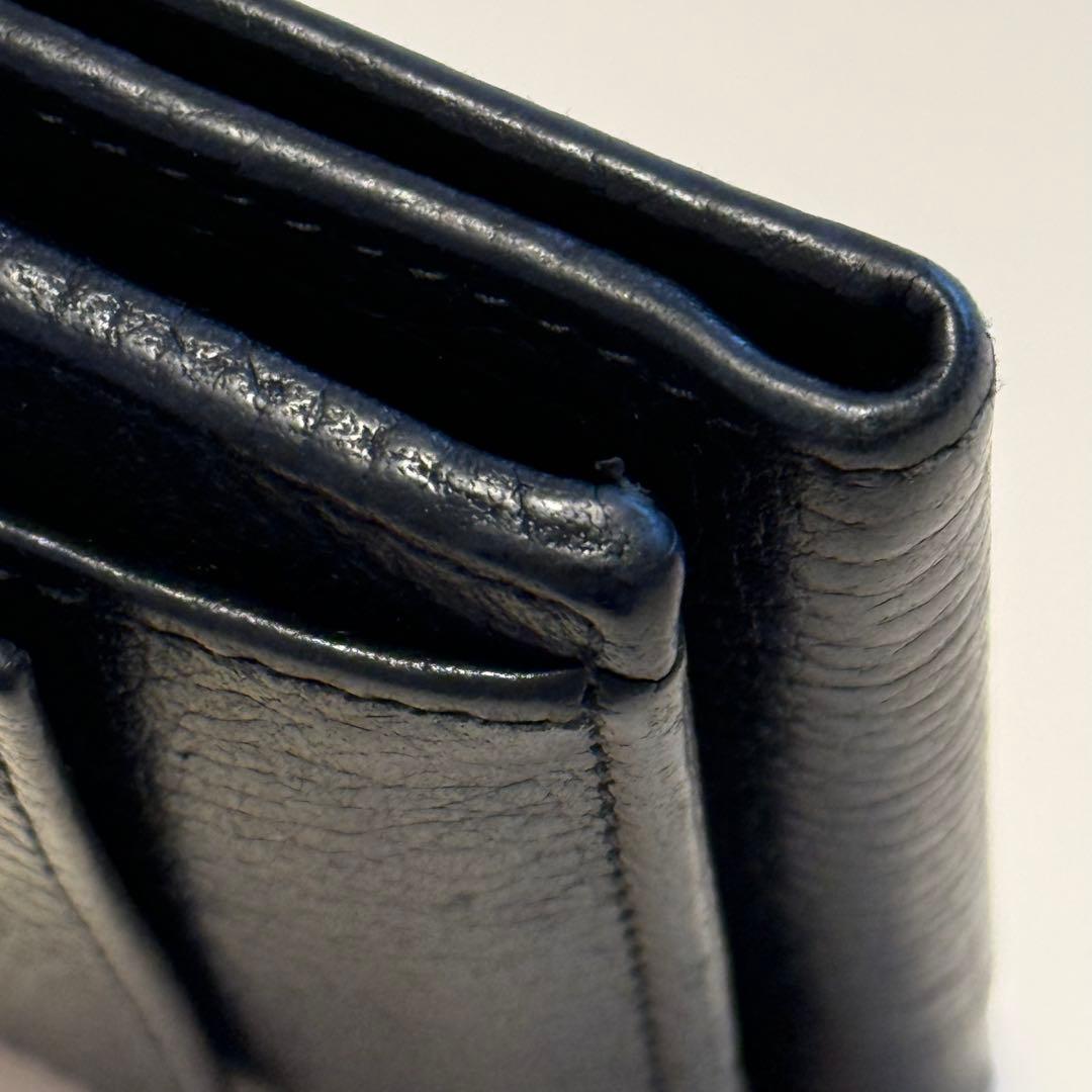 GUCCI グッチ GGマーモント コンパクト 三つ折り財布 ミニ財布 黒