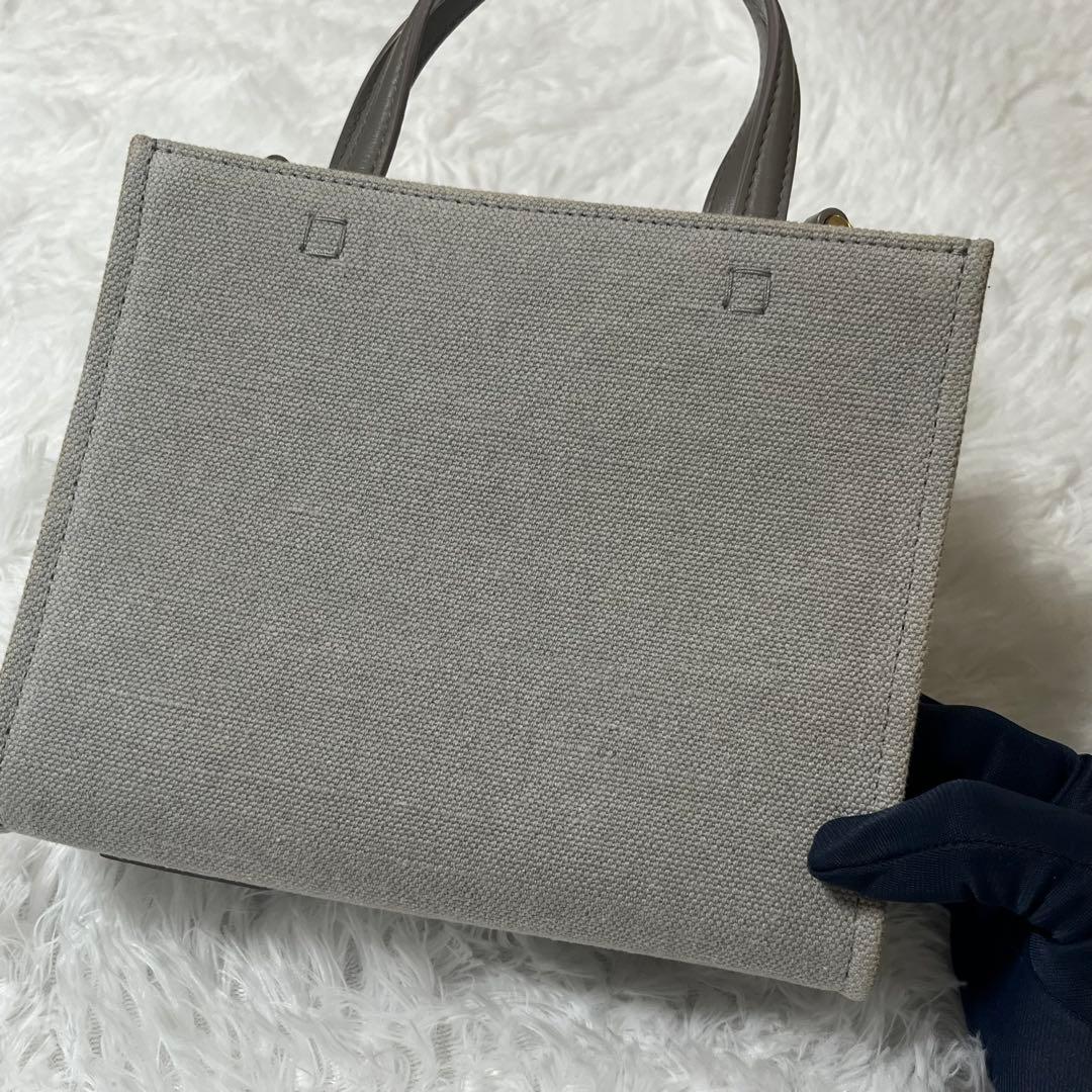 極美品 GIVENCHY ミニトートバッグ ショルダーバッグ グレー×ピンク