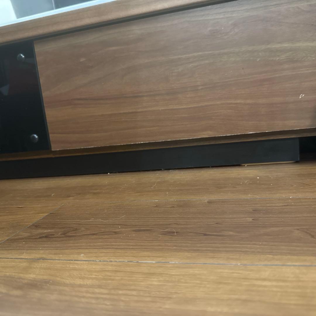 木製テレビ台 シンプルデザイン 収納付き