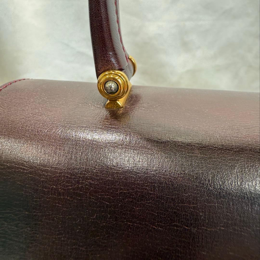 【セール中】GUCCI オールドグッチ ヴィンテージ ハンドバッグ ボルドー