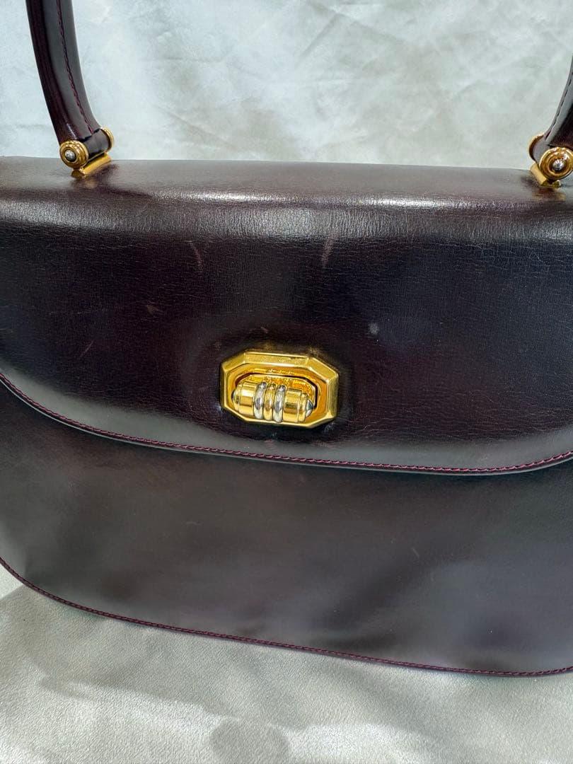 【セール中】GUCCI オールドグッチ ヴィンテージ ハンドバッグ ボルドー