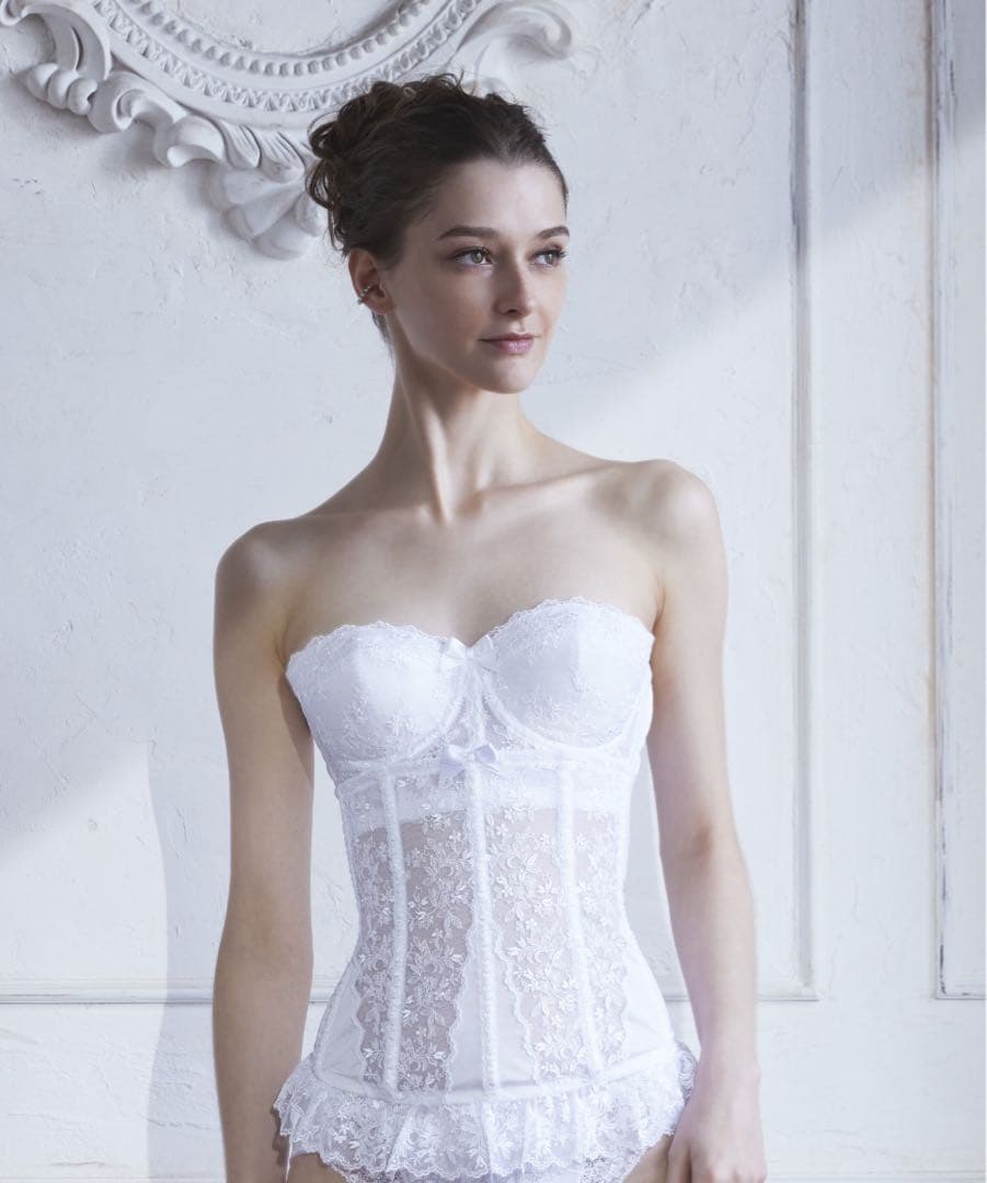 【美品】セモアブライダルインナーコルセット D75サイズ 収納袋付き