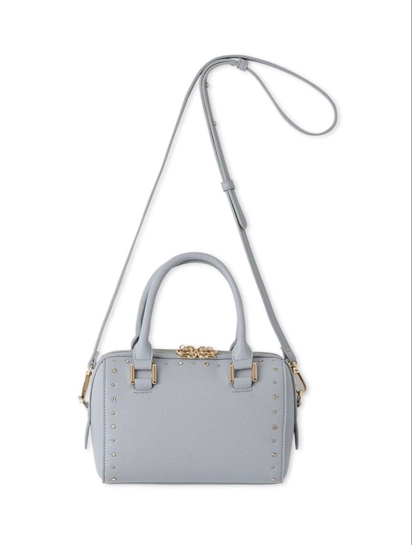 【美品】CELFORD リュタン ビジュースタッズボストンバッグ SAX