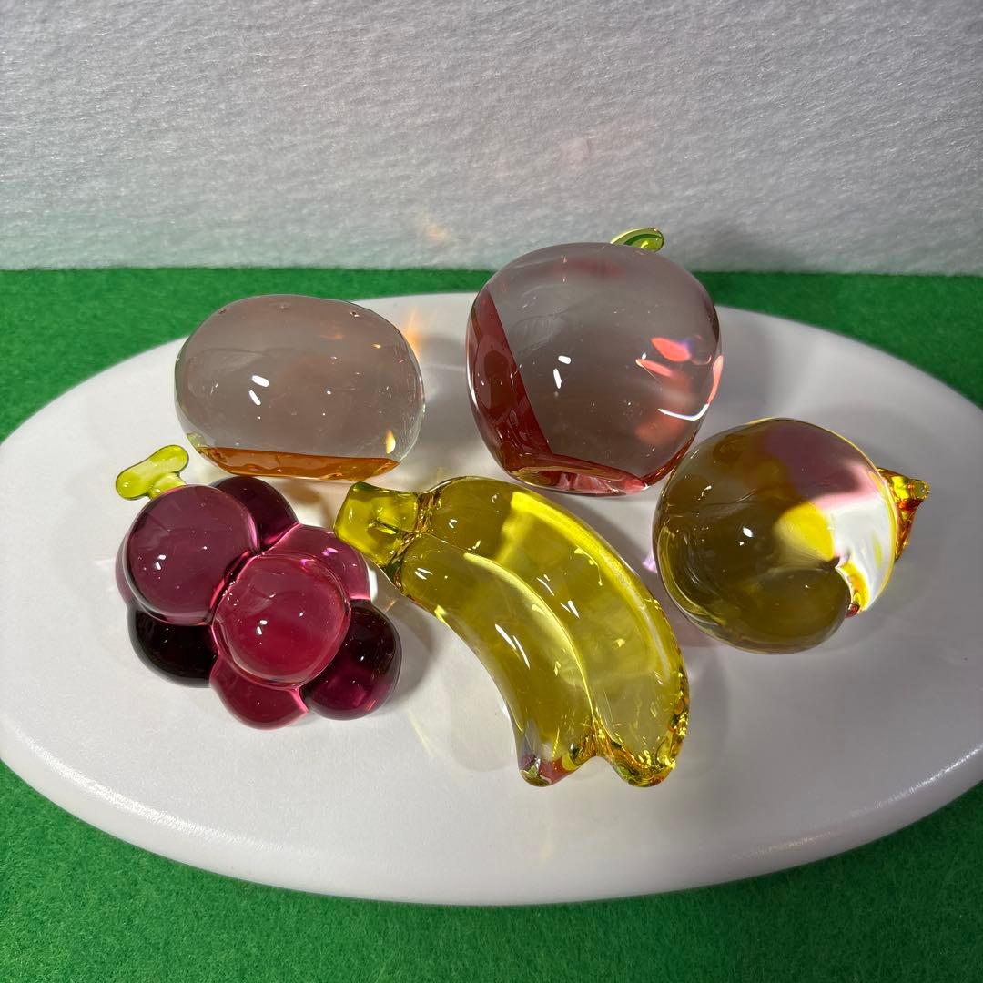 クリスタル野菜と果物　ガラス細工