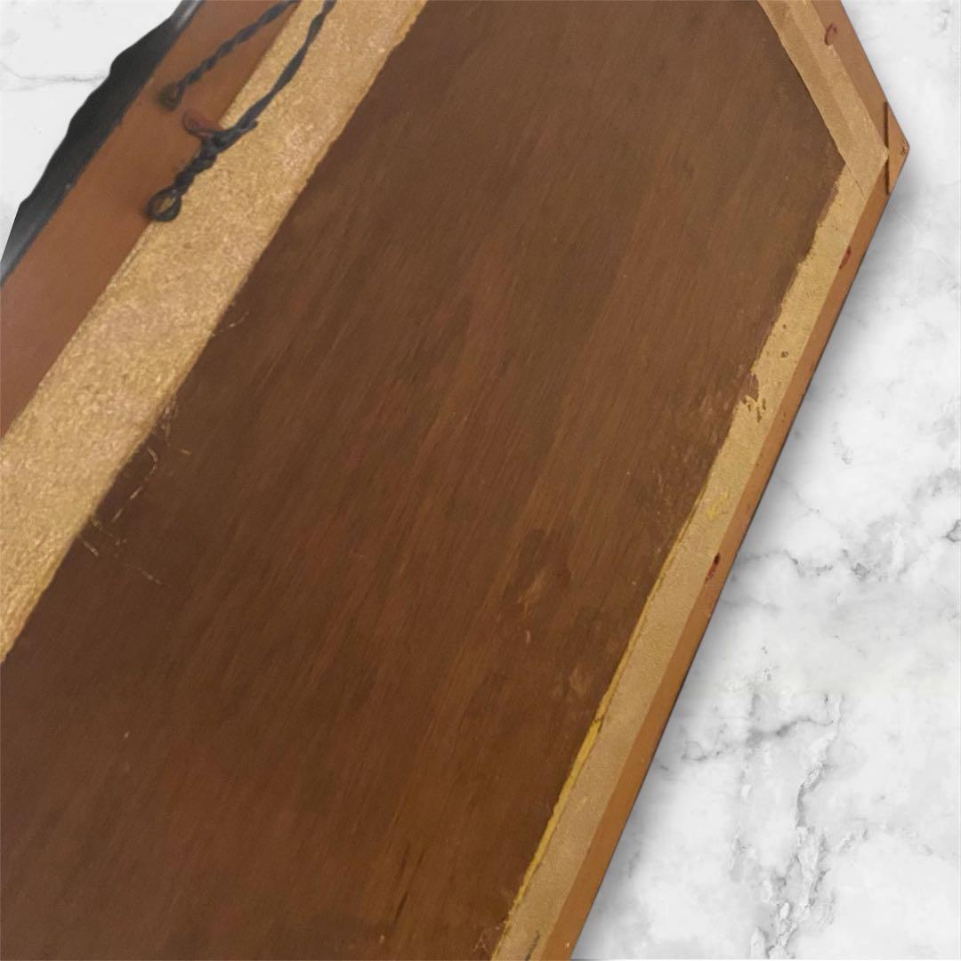 文化刺繍　鷲と松　鷲　額縁　アンティーク　昭和