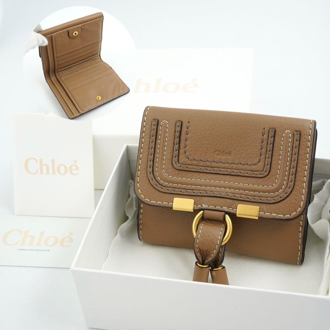 ✨極上美品・箱保存袋付き✨　Chloe クロエ　三つ折り　マーシー　チャーム