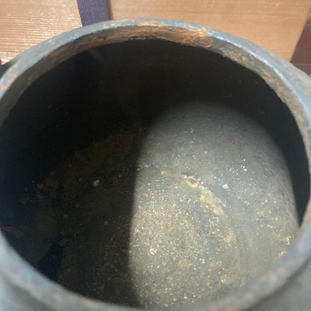 時代鉄瓶　日本梅泉　蔵出　水漏無