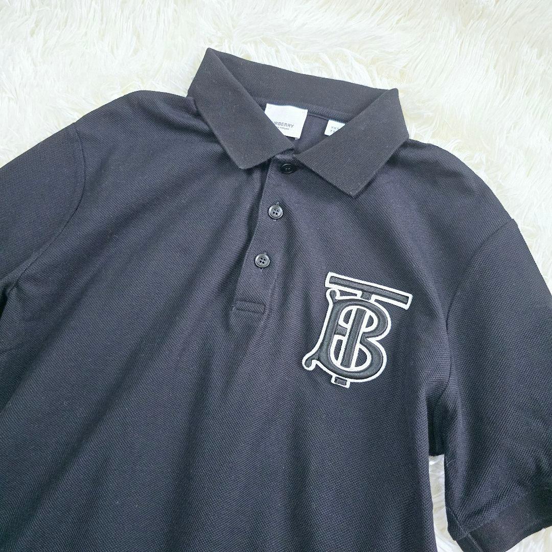 caprice様✨バーバリー TBロゴ ワンポイント ポロシャツ ブラック
