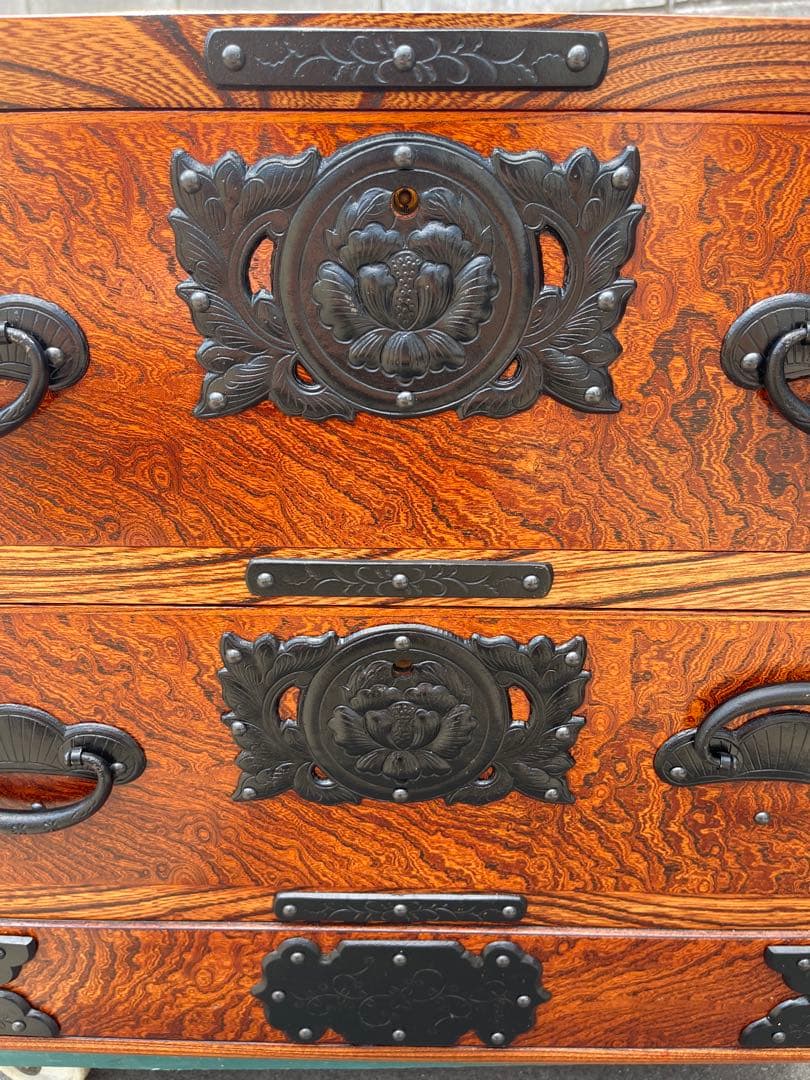 (希少品)けやき箪笥　民芸仙台タンス　工藝ギャラリー　欅