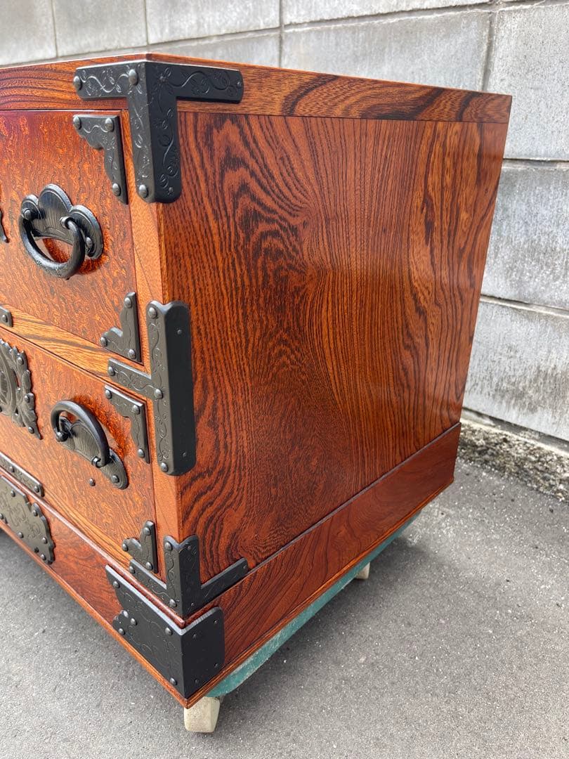 (希少品)けやき箪笥　民芸仙台タンス　工藝ギャラリー　欅