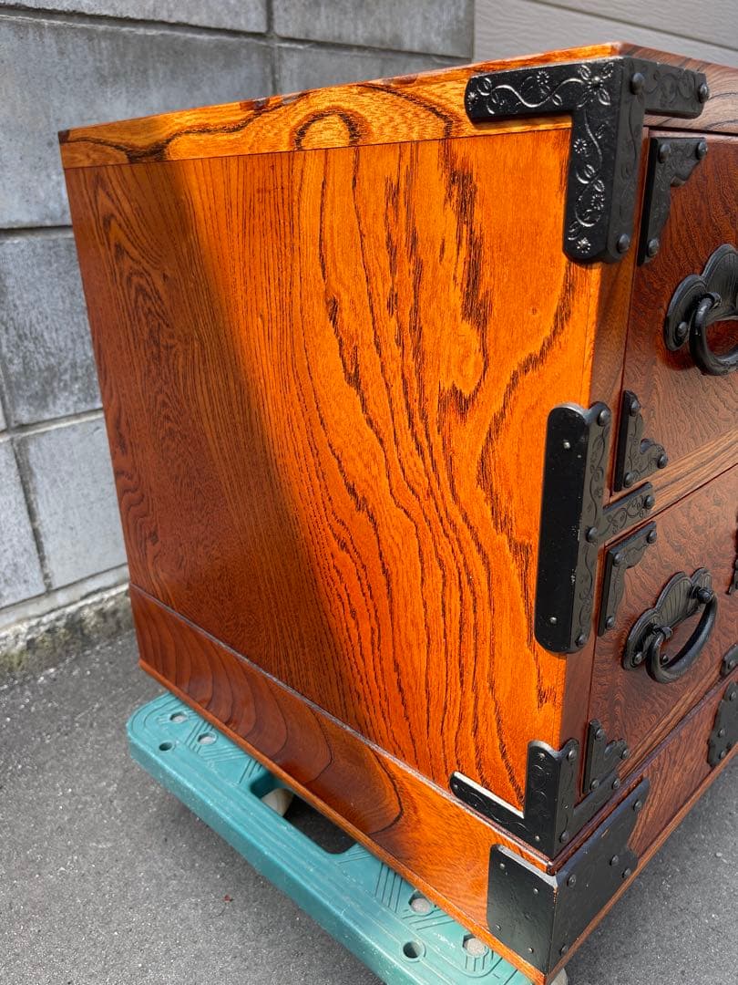 (希少品)けやき箪笥　民芸仙台タンス　工藝ギャラリー　欅