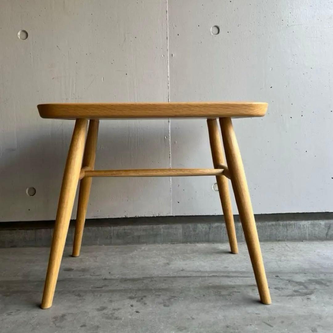 美品・廃盤希少★無印 オーク材スツール・丸脚 リアルファニチャー