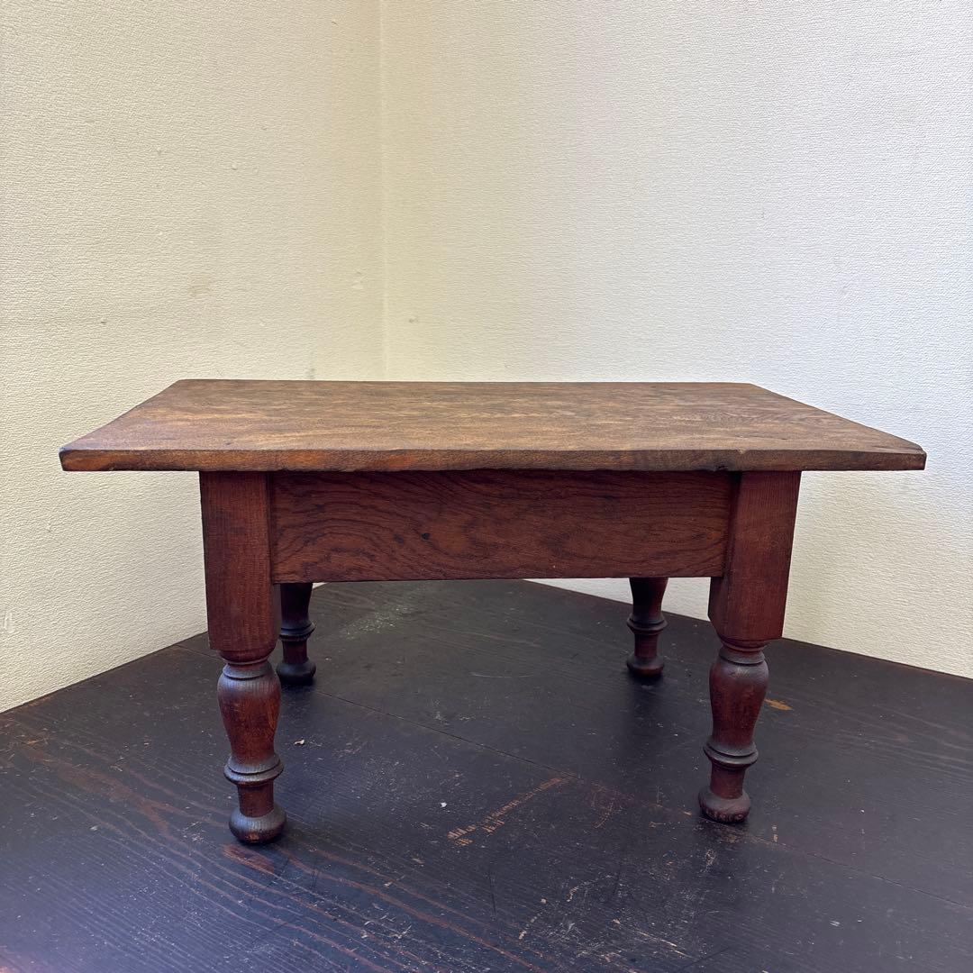 昭和レトロ 文机 小引き出し1杯｜古家具 ローテーブル 飾り台 無垢材