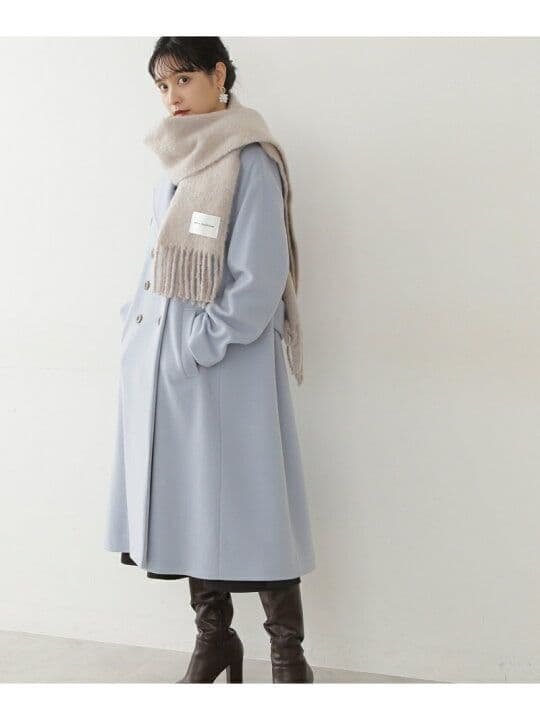 ジルバイジルスチュアート　ライトモッサチェスターコート　サックスブルー