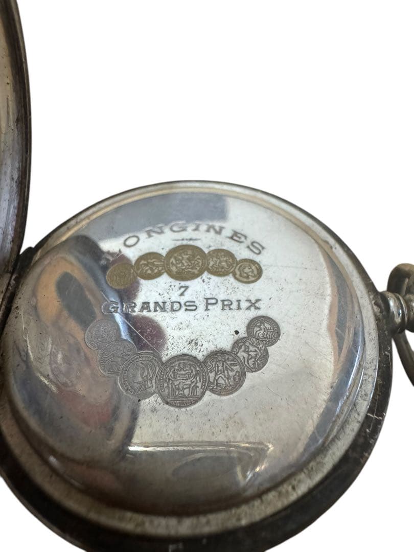 アンティークLongines 懐中時計　シルバー925 GRANDS PRIX
