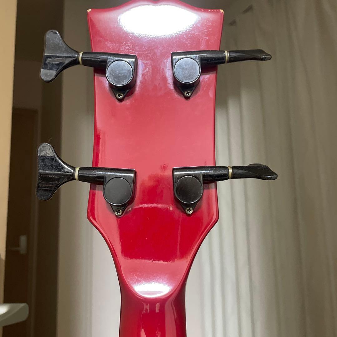 赤色 4弦エレキベース グラスルーツ