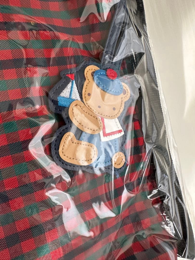 ファミリア 舟形 ポシェット familiar 赤系