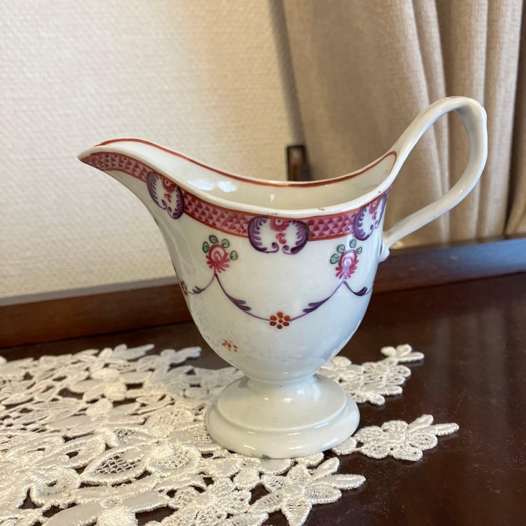 英国アンティーク　ニューホール　1790年頃ミルクピッチャー