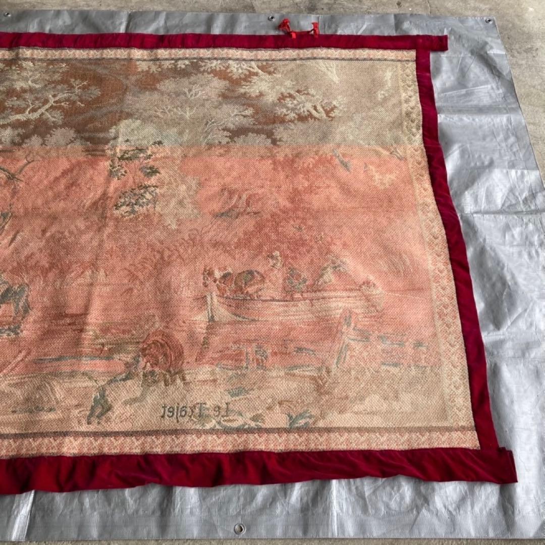 ゴブラン織 タペストリー ラグ 壁掛け 大型 特大 風景 インテリア レトロ