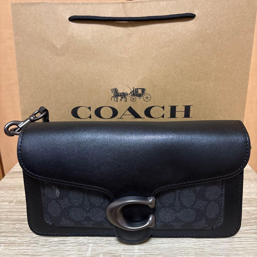 COACH タビーブラックショルダーバック