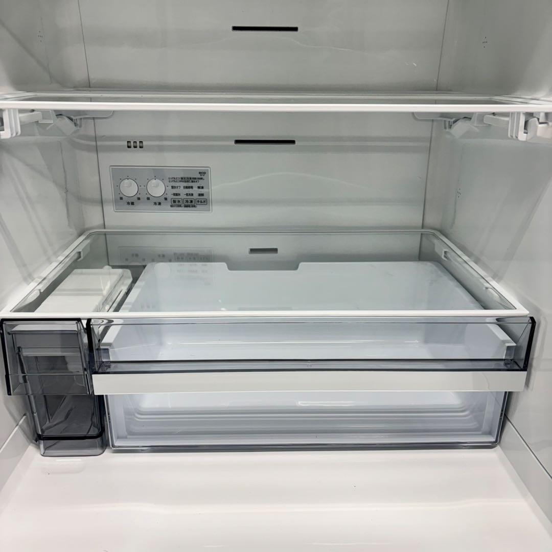 540東芝 024年製 大型冷蔵庫 ガラス割れあり 完動品　300L強　自動製氷