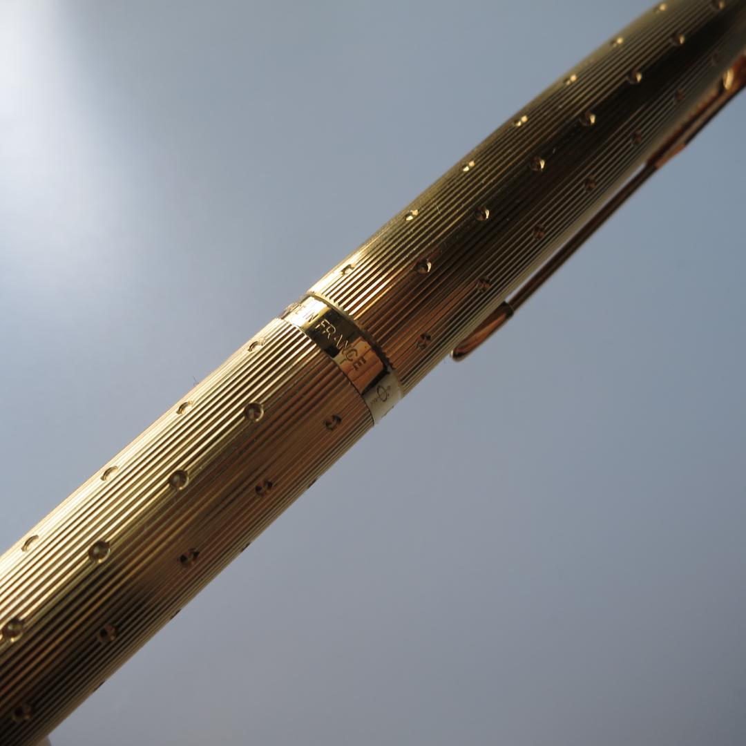 PARKER 20μ 万年筆 MADE IN FRANCE ゴールド×ドット