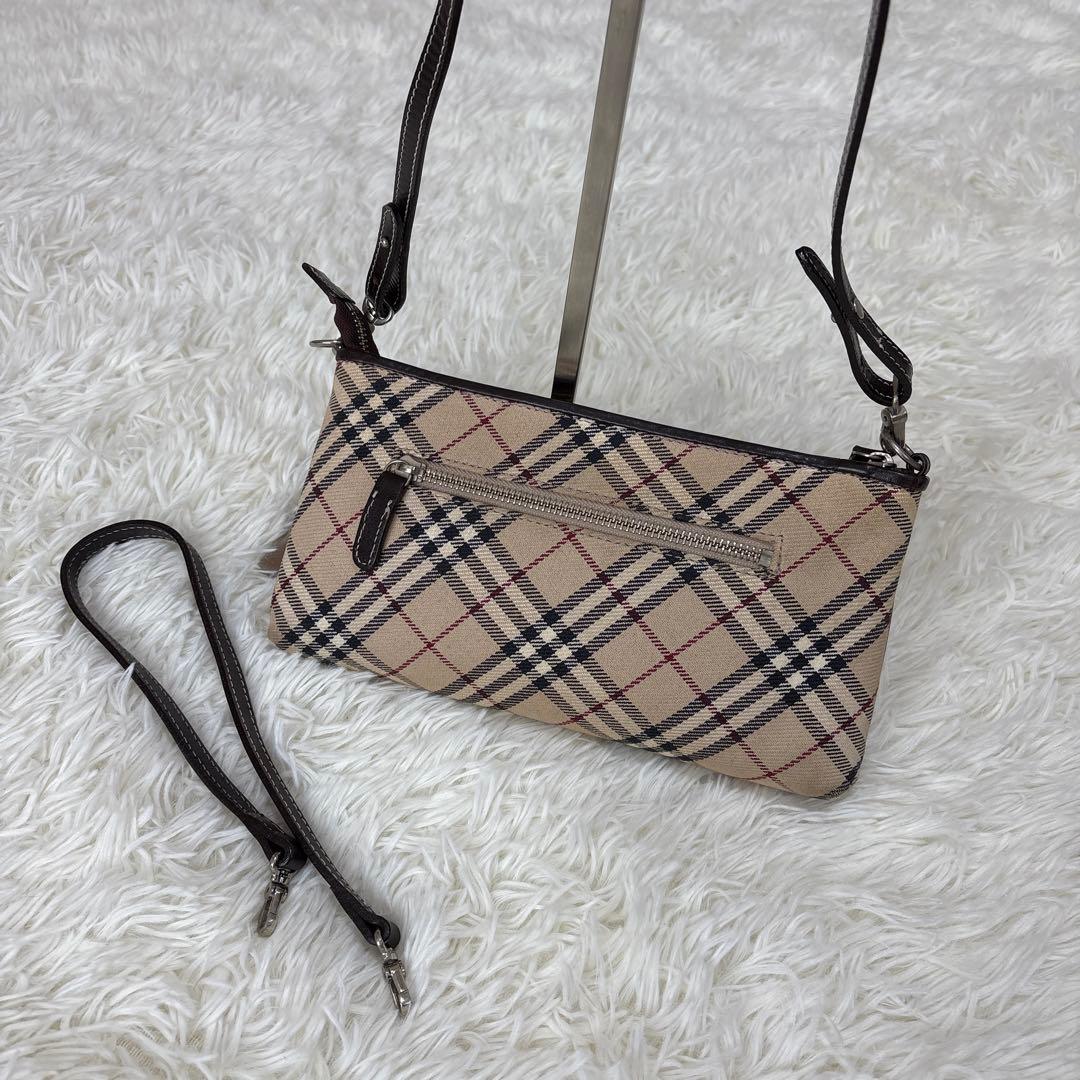 バーバリー ブルーレーベル ショルダーバッグ ノバチェック ポーチ 2way