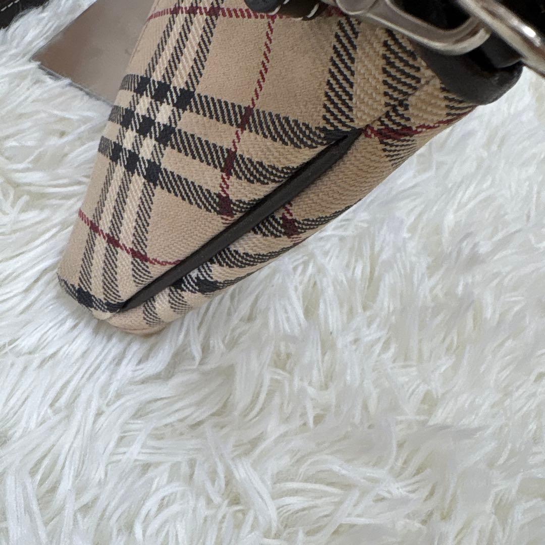 バーバリー ブルーレーベル ショルダーバッグ ノバチェック ポーチ 2way