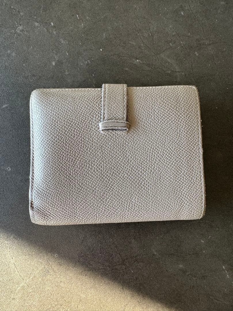 HERMES エルメス べアン コンパクト グリアスファルト ローズゴールド金具