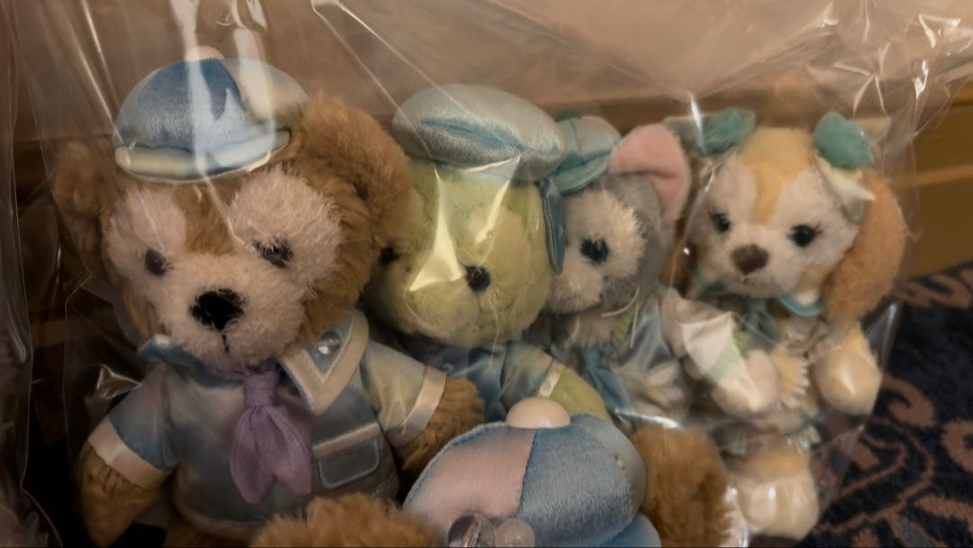 【新品未使用】ダッフィー＆フレンズ ポージープラッシー7体