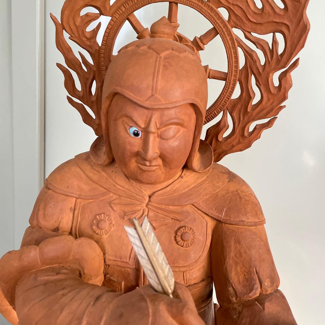 安底羅大将　仏像　約90cm 特大